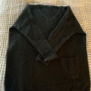 Sarah Pacini long black mohair sweater